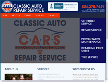 Tablet Screenshot of classicautorepairservice.net